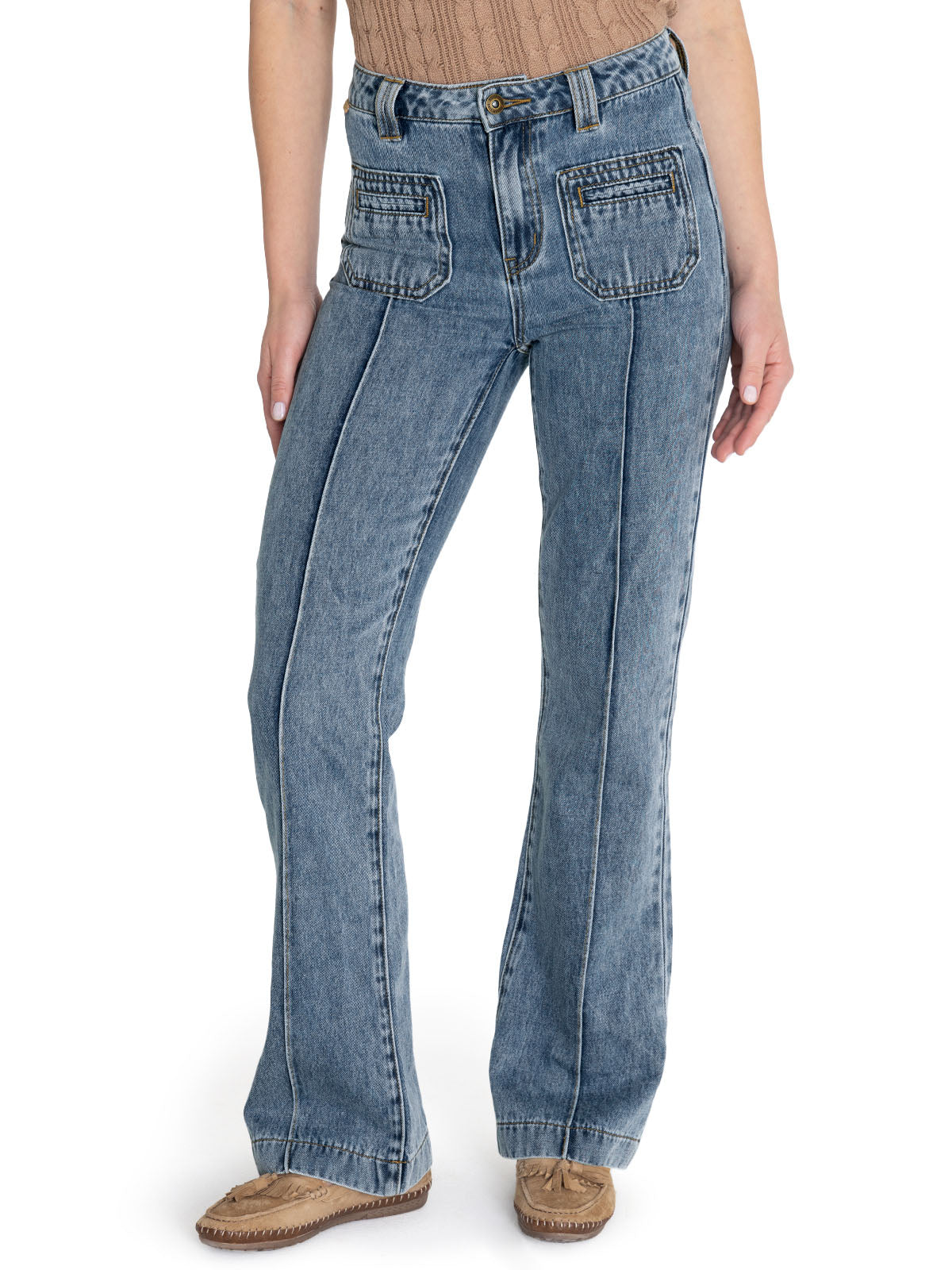 Jeans M Thau Slim Light Denim Sp24 Mujer 5