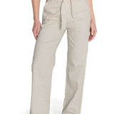 Jeans M Oreon Straight Paperbag Cinturón Crudo Mujer 4