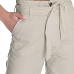 Jeans M Oreon Straight Paperbag Cinturón Crudo Mujer 6
