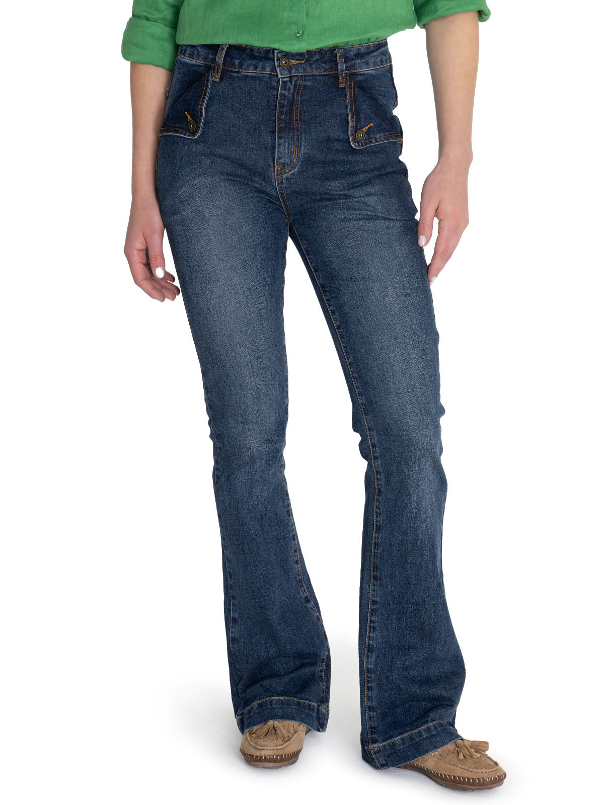Jeans M Brick Bootcut Denim Mujer 5
