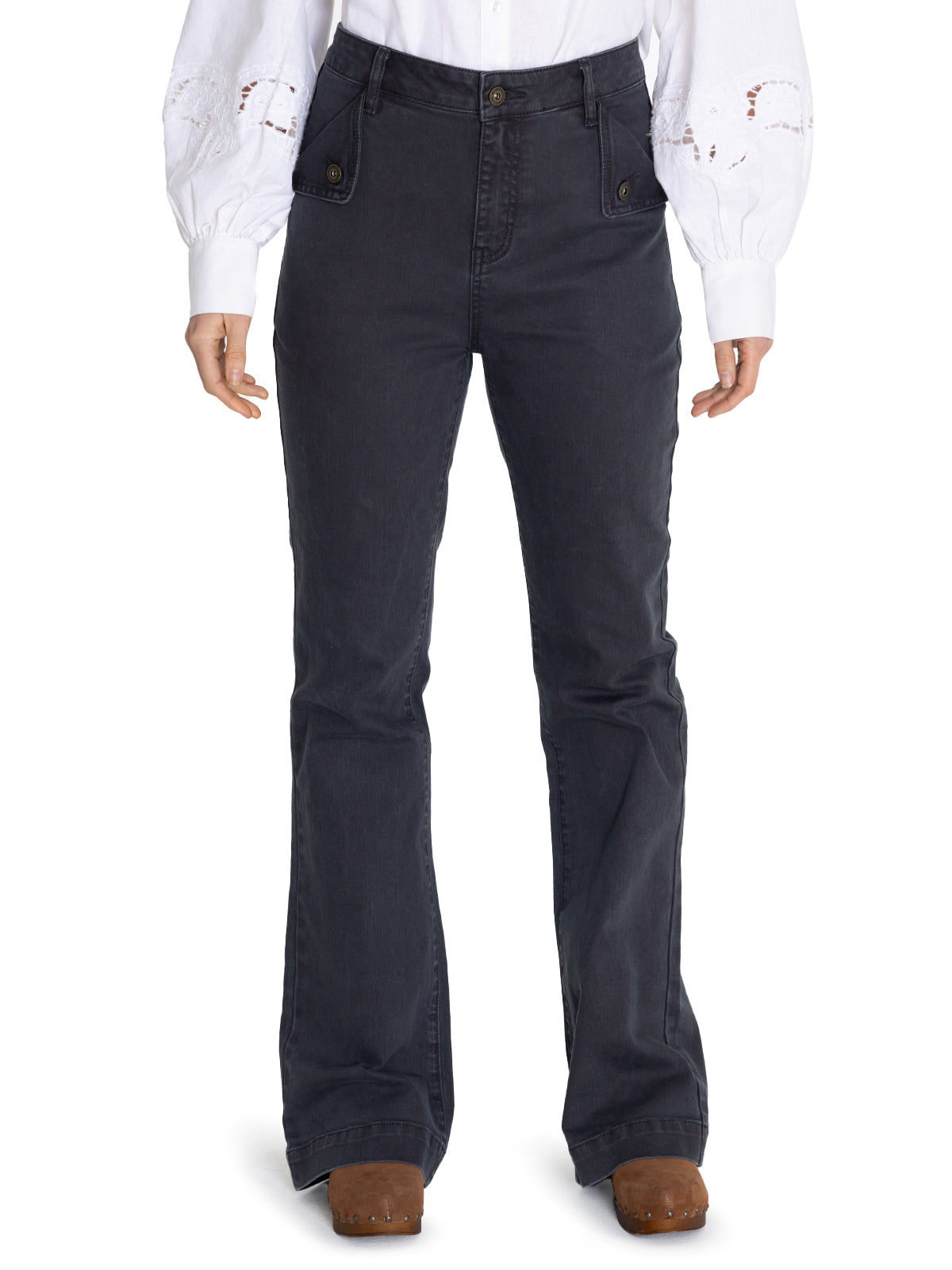 Jeans M Brick Bootcut Dark Grey Mujer 4