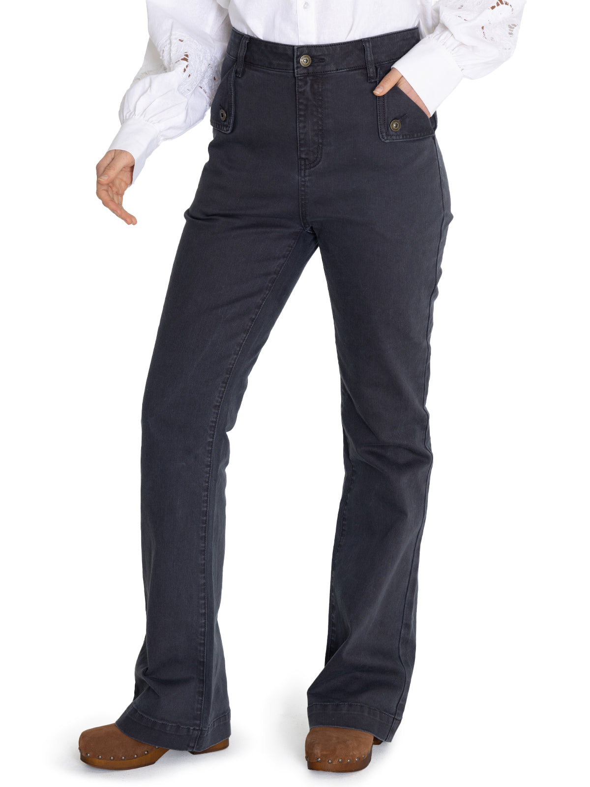 Jeans M Brick Bootcut Dark Grey Mujer 5