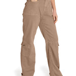 Pantalón Cargo M Noa Straight Taupe Mujer 5