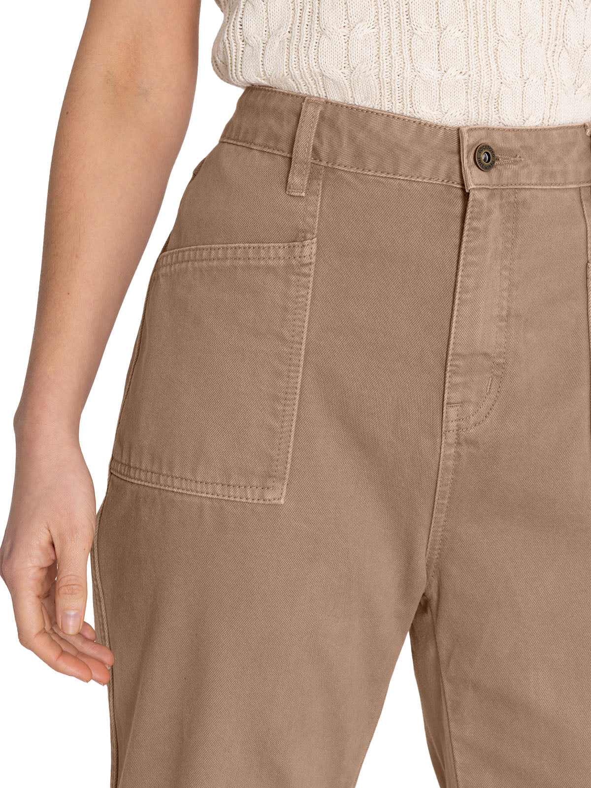 Pantalón Cargo M Noa Straight Taupe Mujer 6