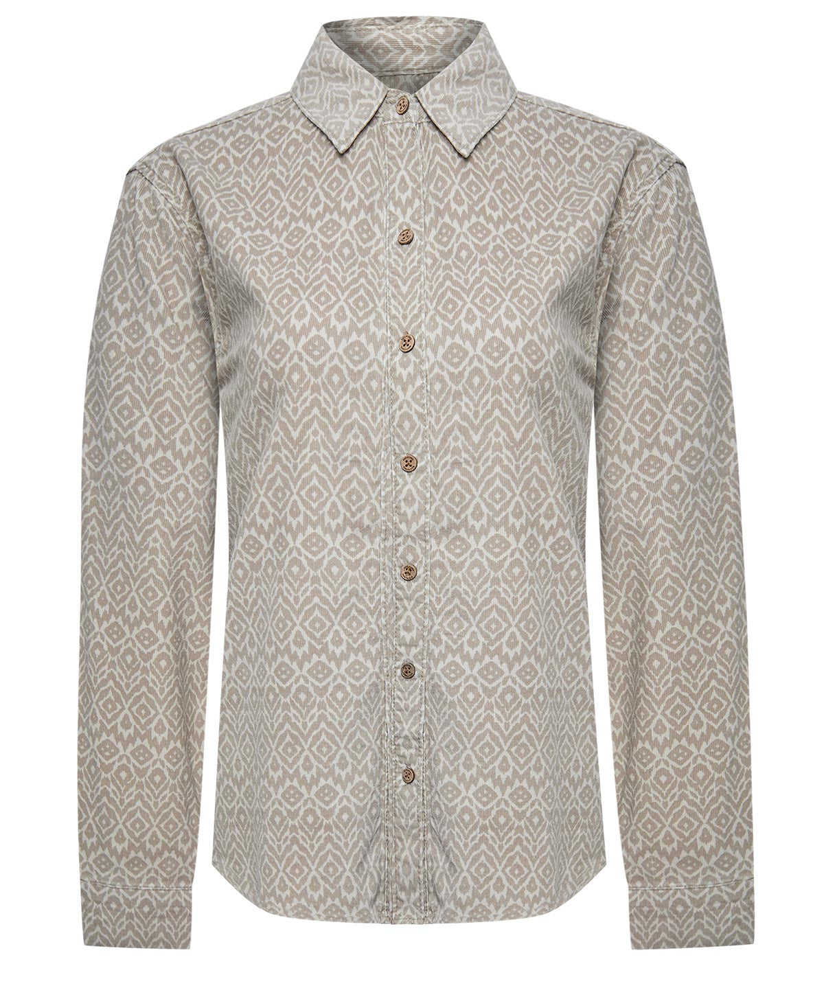 Camisa M/L M Genario Tawny Beige Mujer 1