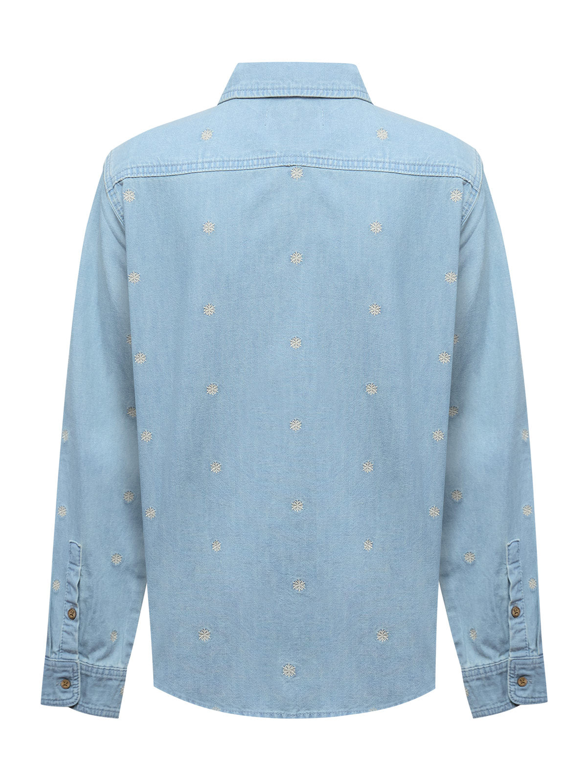 Camisa M/L M Snowflex Azul Light Denim Mujer 2