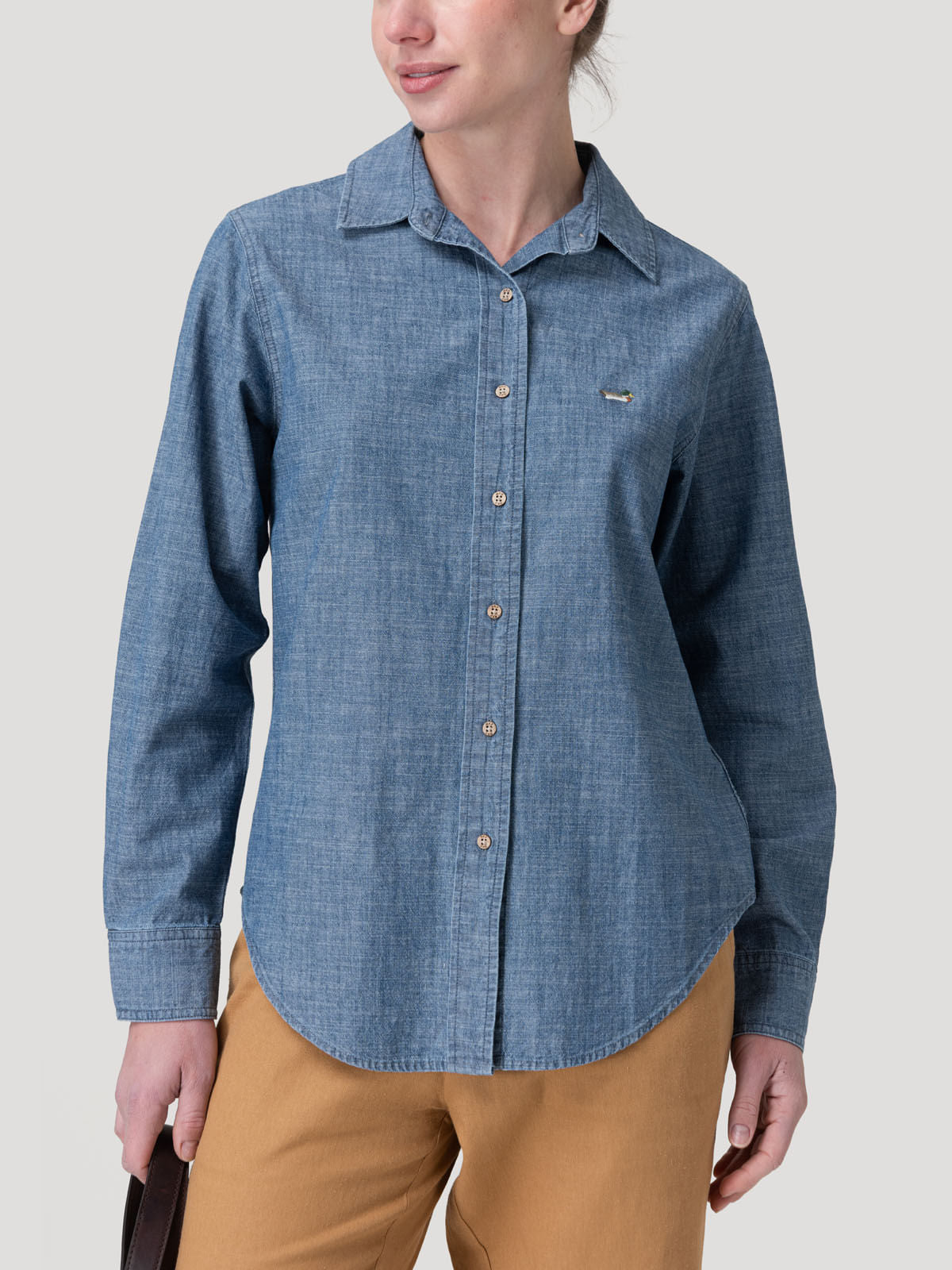 Camisa M/L M Moroco Denim Mujer 4