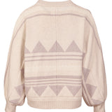 Saco M Carmin Multicolor Crudo Mujer 2