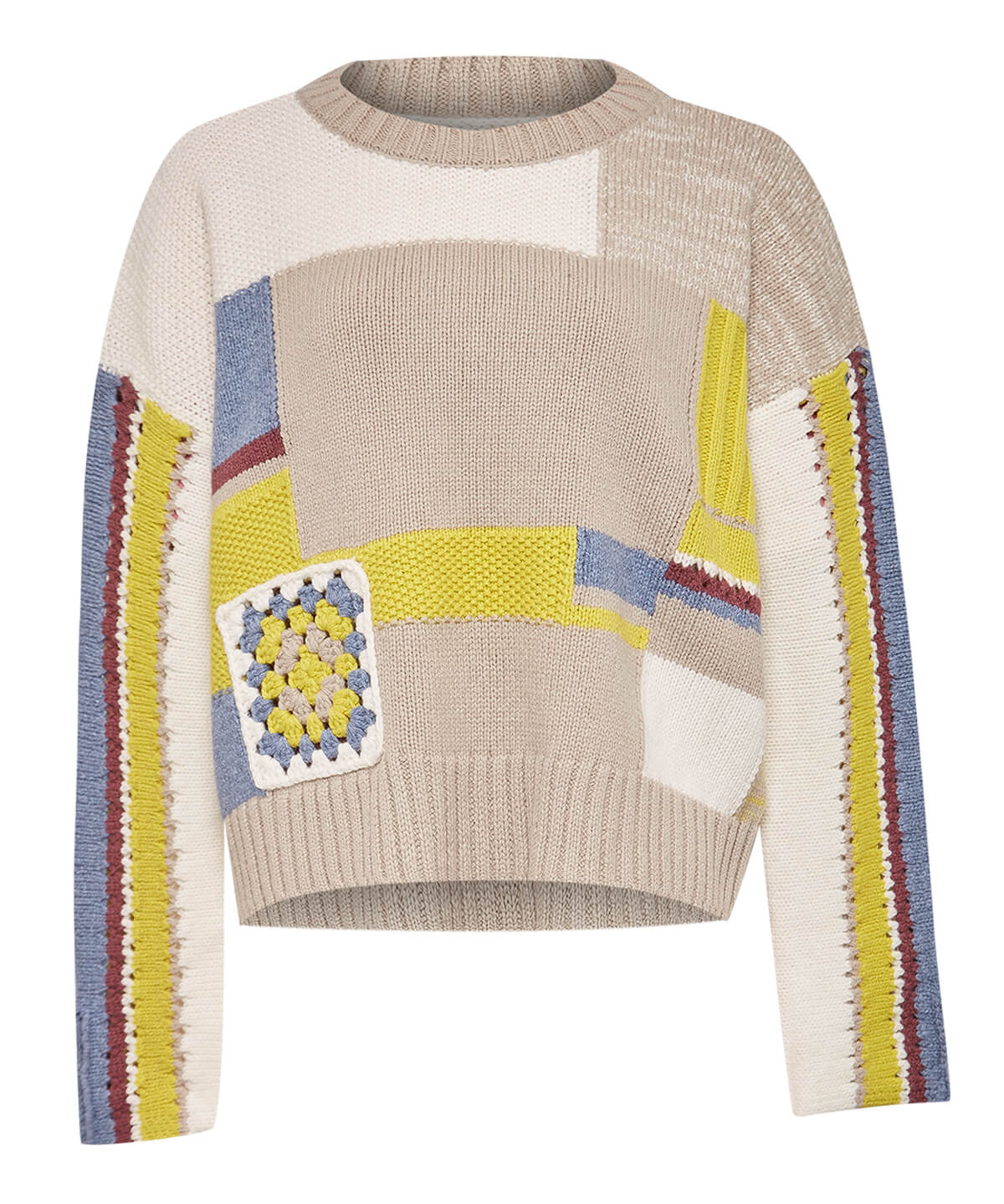 Saco C/R M Pissis Patchwork Multicolor Nomad Mujer 1