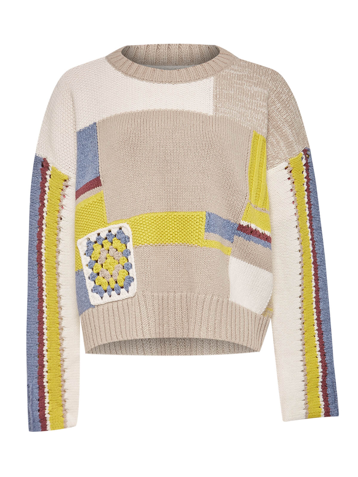 Saco C/R M Pissis Patchwork Multicolor Nomad Mujer 1