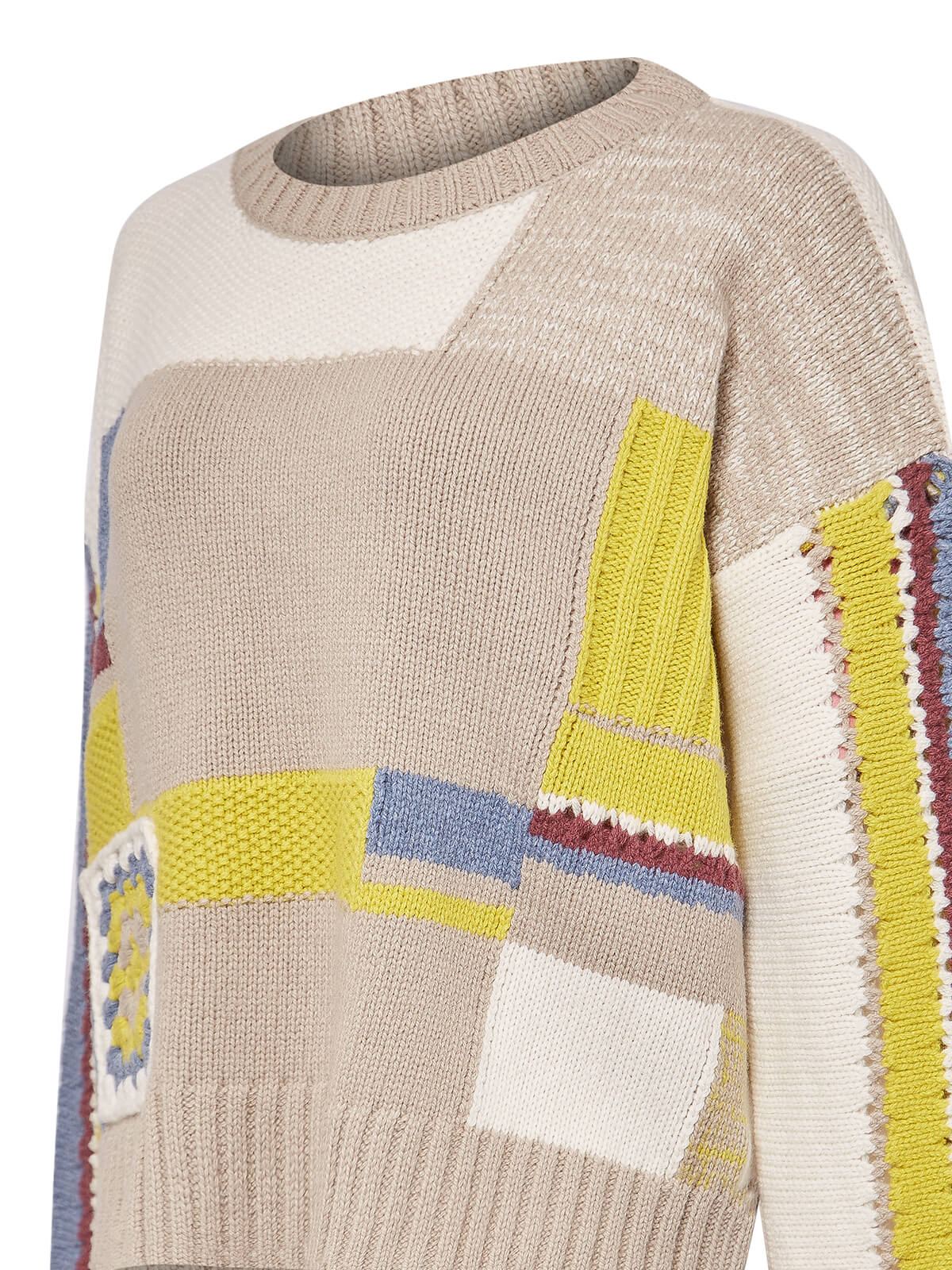 Saco C/R M Pissis Patchwork Multicolor Nomad Mujer 3