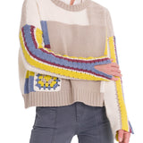 Saco C/R M Pissis Patchwork Multicolor Nomad Mujer 4