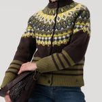 Cardigan M Etian Seal Brown Mujer 4