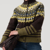 Cardigan M Etian Seal Brown Mujer 4