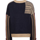 Saco C/R M Pissis Patchwork Azul Midnight Mujer 2