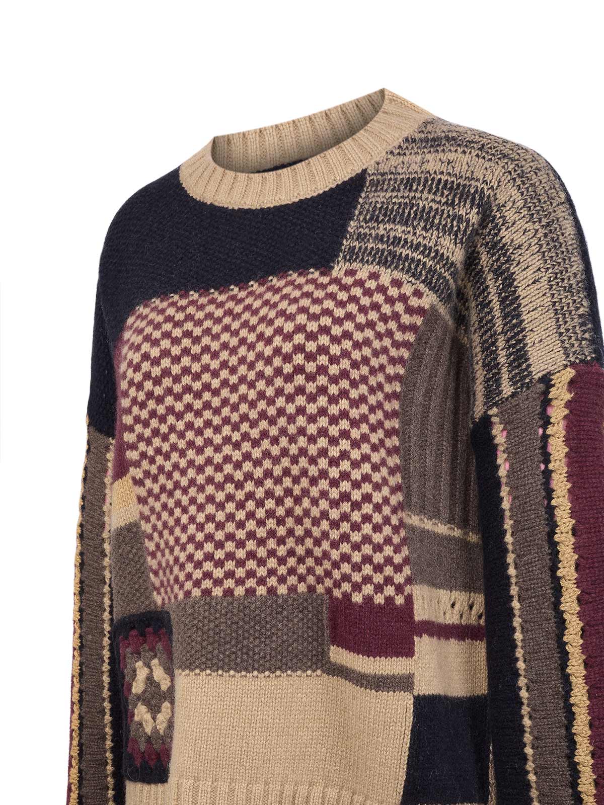 Saco C/R M Pissis Patchwork Azul Midnight Mujer 3
