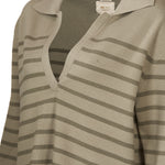 Saco C/V M Rosa Lines Vetiver Mujer 3