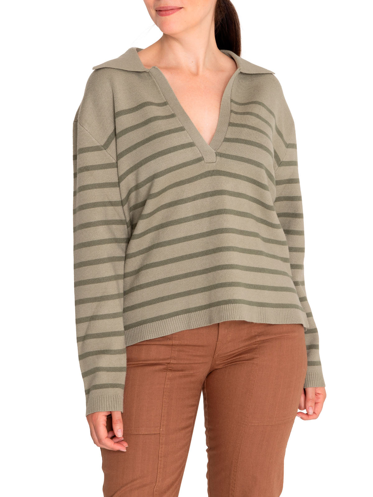 Saco C/V M Rosa Lines Vetiver Mujer 4