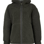 Saco Fleece con Capucha M Pipa Nutria Mujer 1